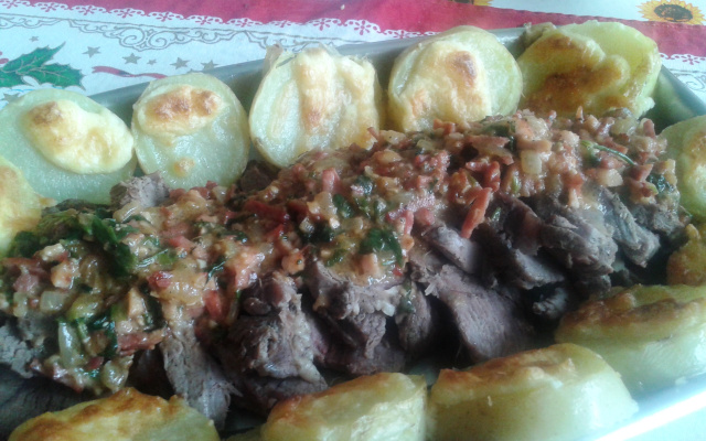 Lagarto com batata do Betão