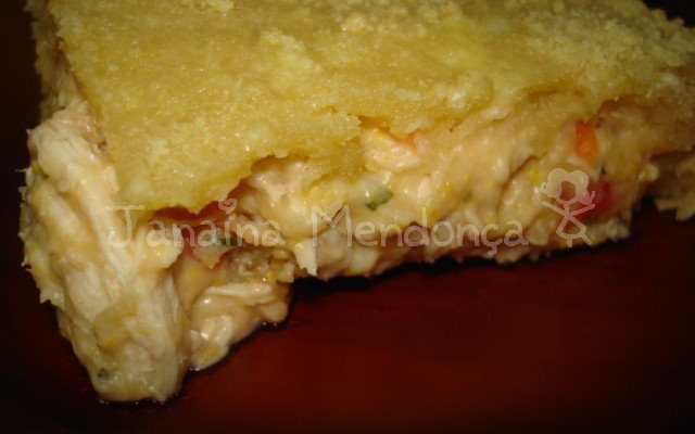 Torta de frango e milho