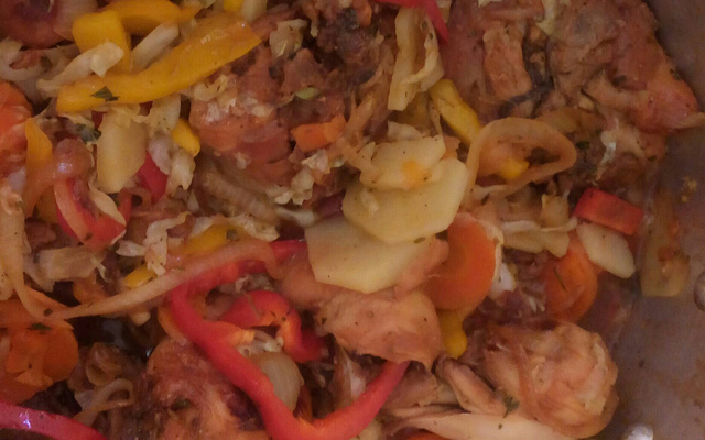 Frango mix caramelado