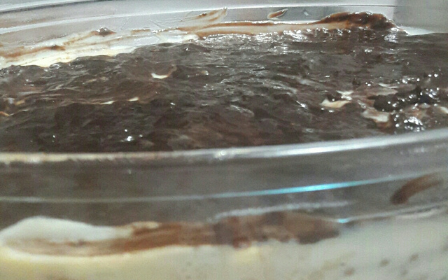 Torta de bolacha com recheio de chocolate