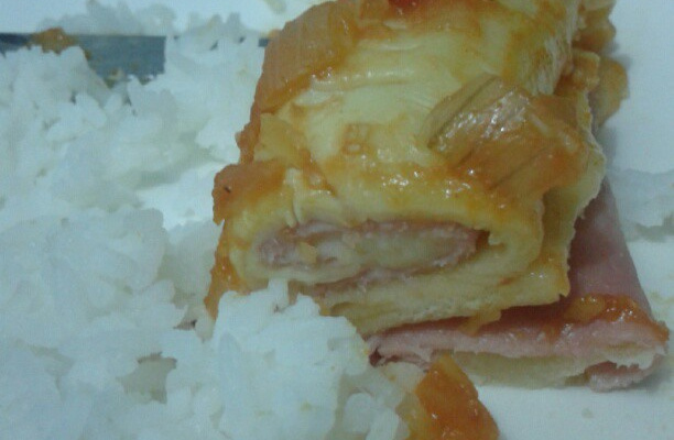 Canelone Rápido de Presunto e Queijo