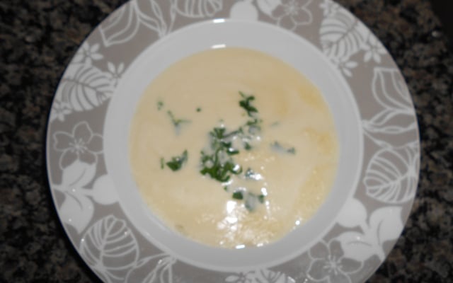 Sopa creme de palmito