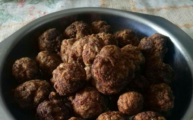 Bolinho de carne moida
