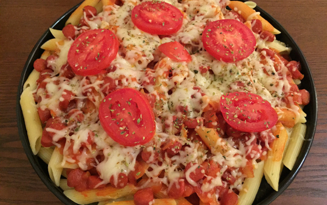 Macarrão sabor pizza