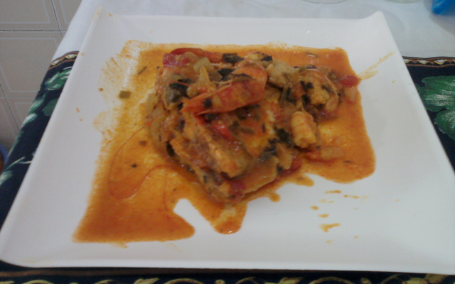 Moqueca de peroá (porquinho)