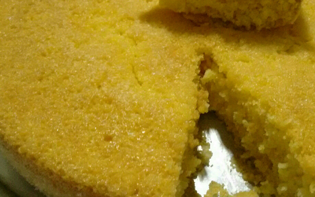 Bolo de fubá sem ovo