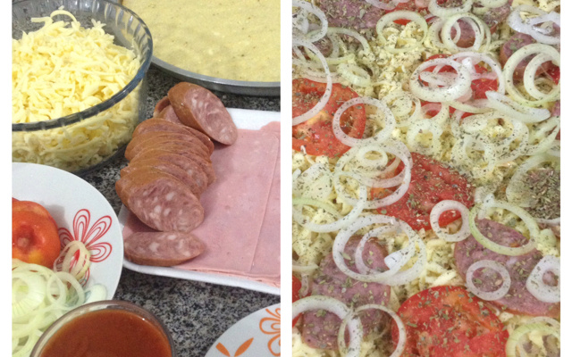 Pizza low carb couve-flor Saraiva