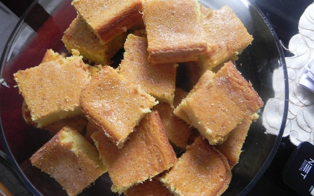 Bolo de milho verde cremoso