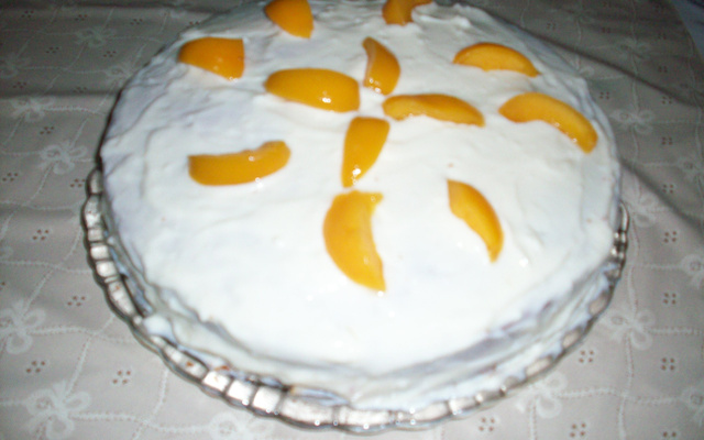 Bolo de pêssego