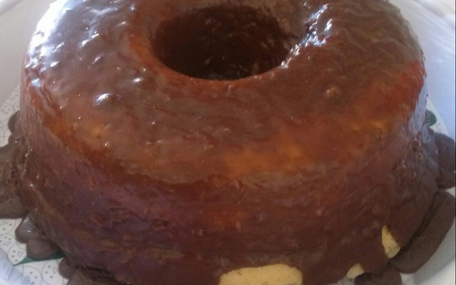 Bolo de micro-ondas de chocolate da Angélica