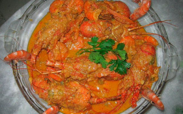 Lagostins ao molho rosé