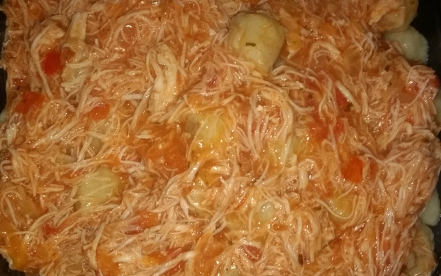 Nhoque de batata doce ao molho sugo