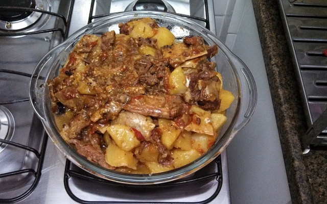 Costela de boi na cachaça