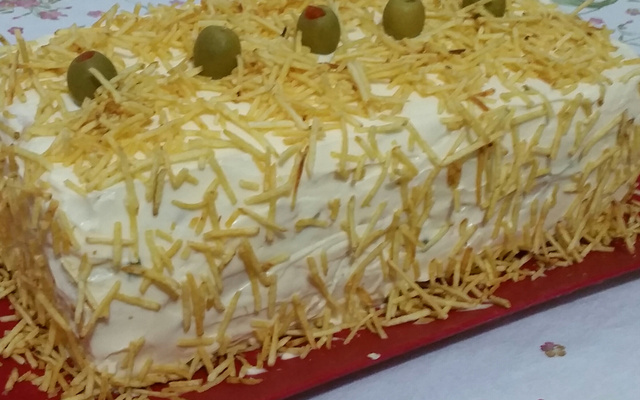 Torta salgada de frango (de pão de forma)