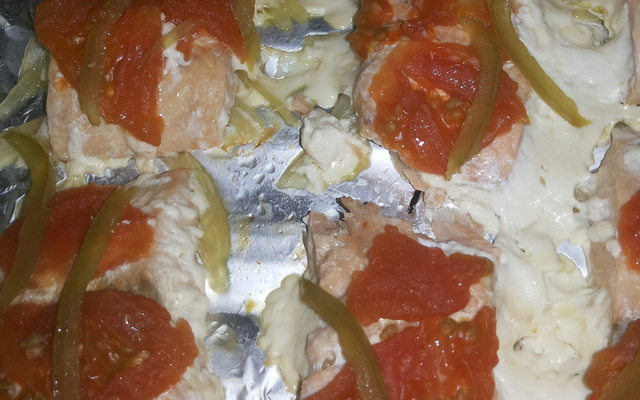 Salmão de forno simples