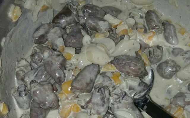 Coração de frango diferente