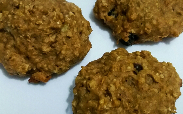 Biscoitos de aveia e banana