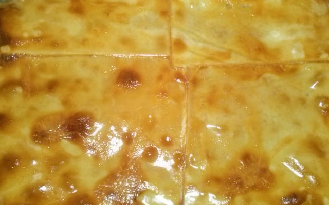 Torta de frango e palmito com massa de pastel