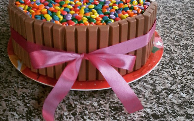 Bolo de Kit Kat à minha moda