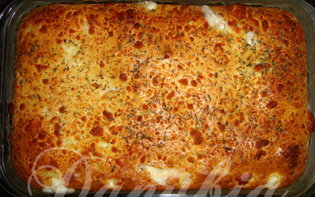 Torta de queijo e presunto