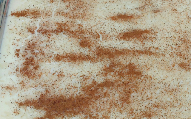 Arroz doce com leite de coco