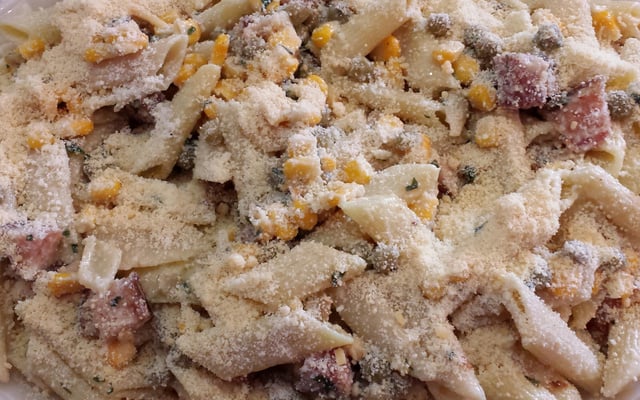 Salada de macarrão com maionese simples