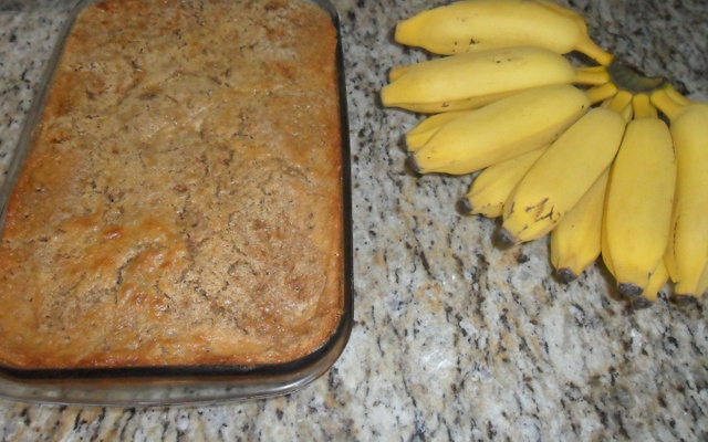 Torta seca integral de banana