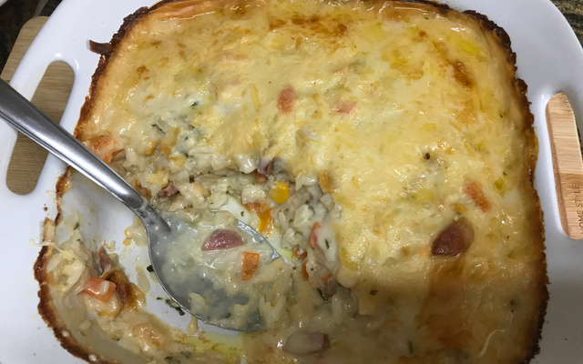 Arroz de forno cremoso