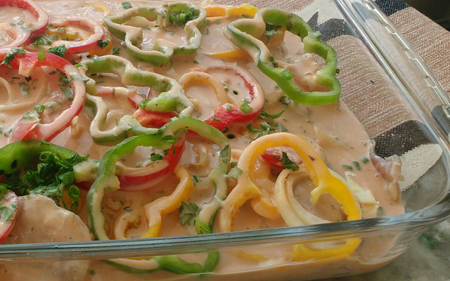 Filé de peixe assado