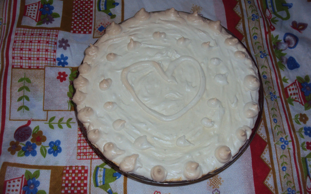 Doce de banana com creme