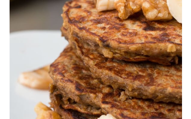 Panqueca saudável de aveia e banana