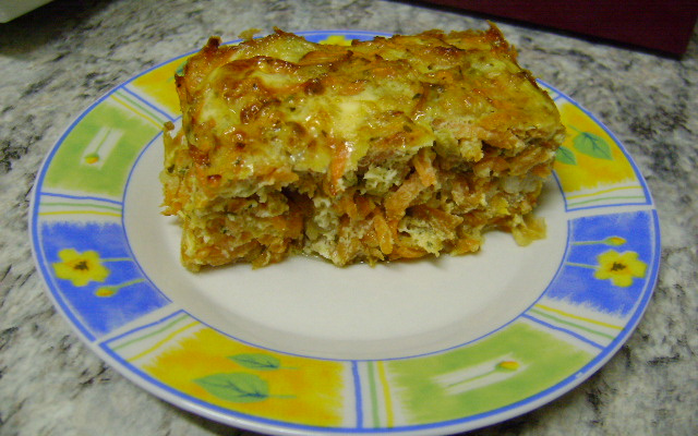 Torta de cenoura simples