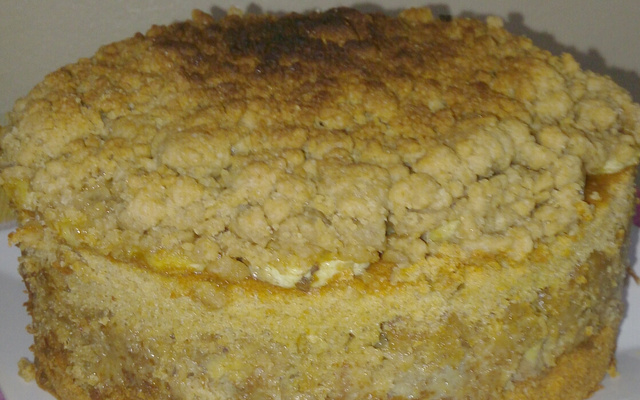 Bolo cuca de banana integral