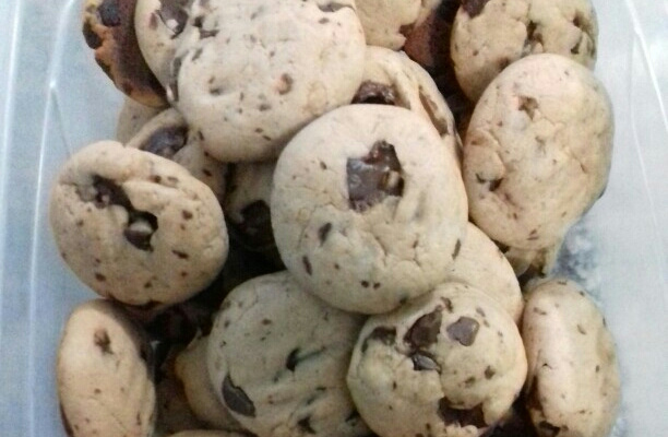 Cookies com pedaços de chocolate