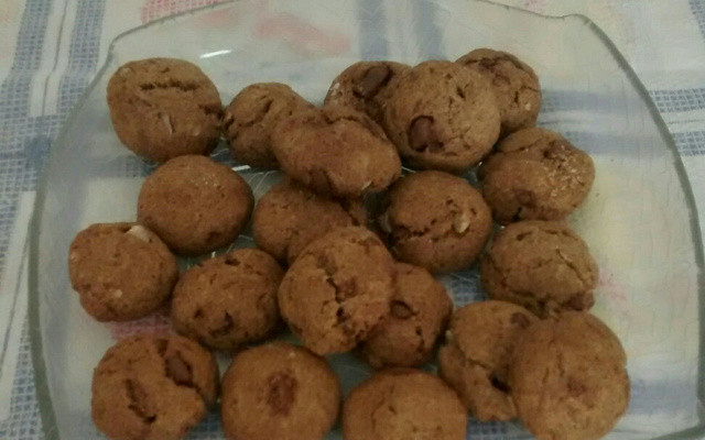 Coockies diet de chocolate e aveia