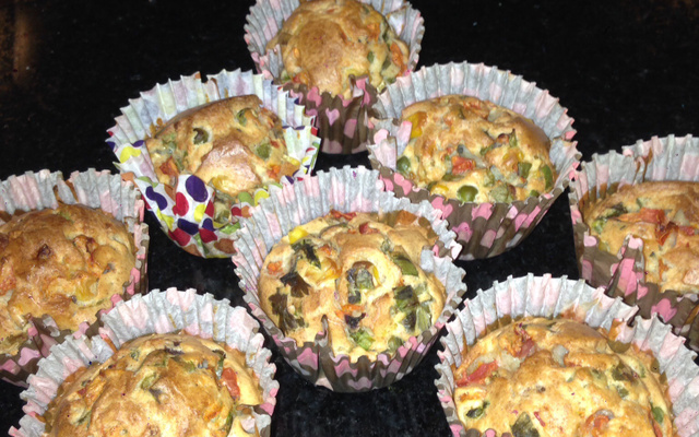 Cupcake de vegetais