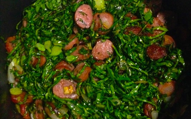 Couve refogada da Piná