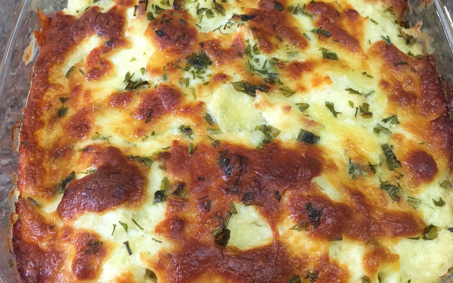 Couve-flor com molho branco