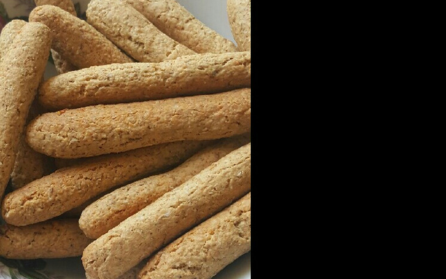 Biscoito salgado de farelo de aveia