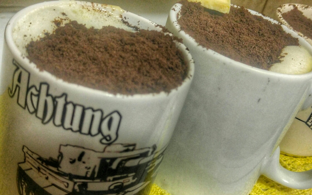 Chocolate quente branco