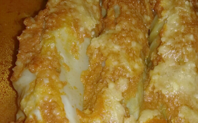 Repolho recheado com carne moida