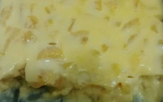 Sobremesa surpresa de abacaxi