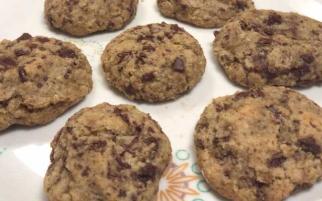 Cookie de chocolate meio amargo sem glúten