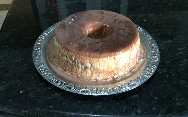 Pudim de sorvete delicioso da mamãe