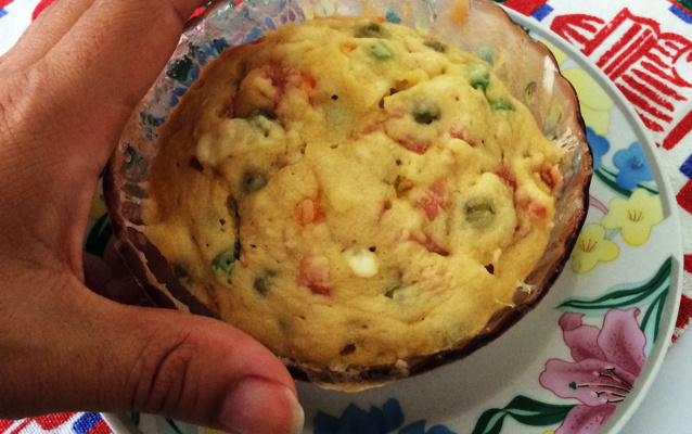 Torta salgada de xícara