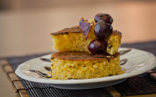 Bolo de milho no liquidificador