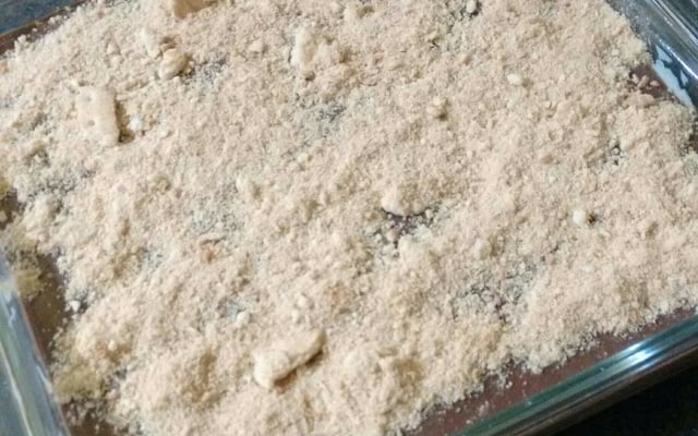 Pavê simples de biscoito maizena