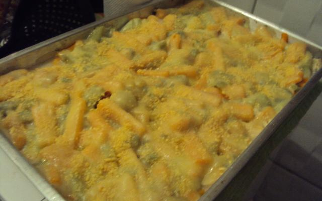 Legumes gratinados ao molho do Marcelão