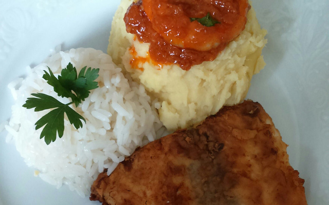 Purê de batata doce com gengibre