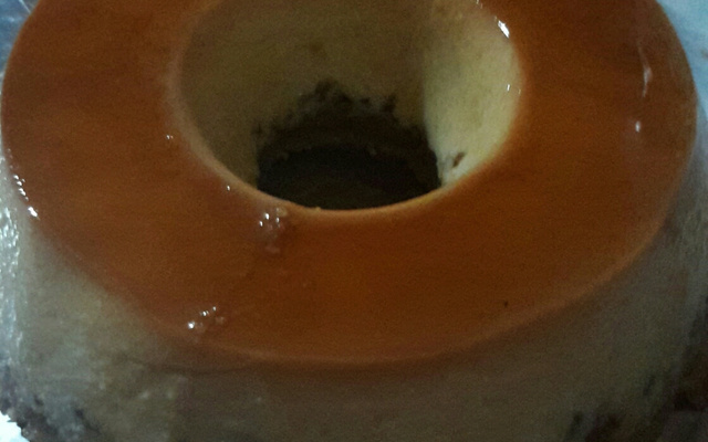 Pudim de paçoca e coco